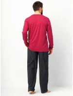 Pánske pyžamo Key MNS 471 B25 dĺžka/r M-2XL Pánske pyžamo Key MNS 471 B25 dĺžka/r M-2XL