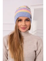 Fleecová čiapka Patrycja K254 pink+blue