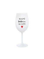 BEST BABY IN THE WORLD - pohár na biele víno 350 ml