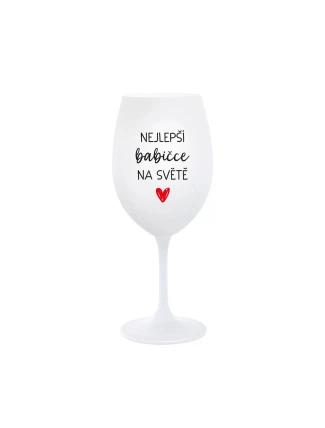 BEST BABY IN THE WORLD - pohár na biele víno 350 ml