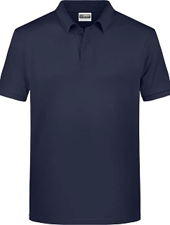 Daiber 8010 Pánske polo tričko z bio bavlny 02.8010 tmavomodré