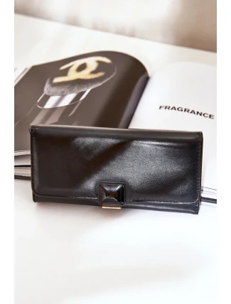 Dámska peňaženka z hladkej ekokože čierna Erolia Dámska peňaženka z hladkej ekokože čierna Erolia