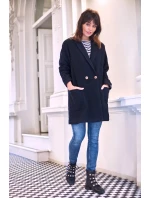 Dámsky plášť B099 čierny - BEwear