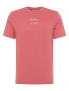 Pánske tričko Alex C Print M 1013806 8268 cinnamon - Mustang