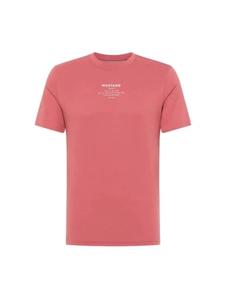 Pánske tričko Alex C Print M 1013806 8268 cinnamon - Mustang