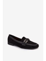 Dámske mokasíny H8-515 black - Sweet shoes Dámske mokasíny H8-515 black - Sweet shoes