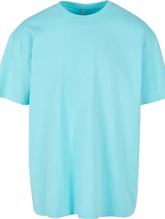Build your Brand BY 102 Oversize tričko z hrubej bavlny 56.0102 beryl blue