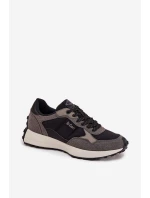 Pánske športové tenisky Lee Cooper LCJ-25-03-3795 grey-black
