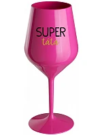 SUPER DAD - ružový nerozbitný pohár na víno 470 ml