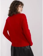 Dámsky sveter AT SW 2340.22 Red - FPrice Dámsky sveter AT SW 2340.22 Red - FPrice