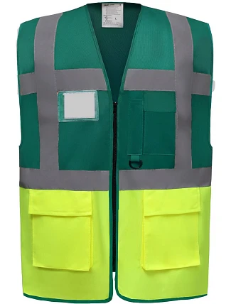 Yoko HVW 801 Hi-Vis multifunkčná vesta 79.W801 paramedic green/hi vis yellow Yoko HVW 801 Hi-Vis multifunkčná vesta 79.W801 paramedic green/hi vis yellow