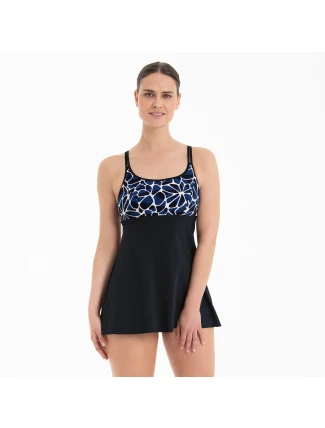 Štýl Jena Top Care tielko 6571-1 schwarz/pool blue - Anita Care