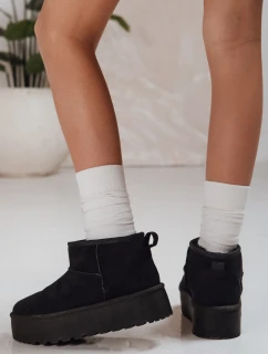 Dámske čierne semišové snežnice FashionStreet ZY1283