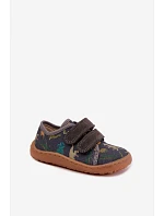 Detské barefootové papuče Dinozaury Froddo Canvas G1700440-31, šedé Detské barefootové papuče Dinozaury Froddo Canvas G1700440-31, šedé