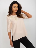 Dámska blúzka LK BZ 506609.77 Beige - FPrice Dámska blúzka LK BZ 506609.77 Beige - FPrice