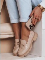 Dámske béžové mokasíny MNIMNI FashionStreet ZY0659 Dámske béžové mokasíny MNIMNI FashionStreet ZY0659