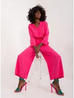 Nohavice D73761M62237D fuchsiová