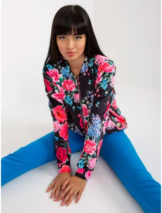 Mikina RV BL 8116.86P čierna a ružová