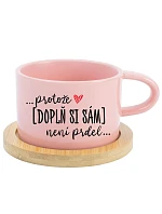 Personalizovaný keramický hrnček „MAKRONKA“ – ... lebo [doplň si sám] nie je žiadna sranda ...