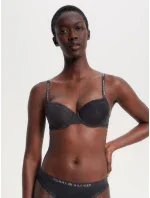 Dámska podprsenka TONAL LACE DEMI-CUP BRA UW0UW04546 BDS Black - Tommy Hilfiger