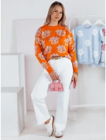 SWEET BUNNY dámsky sveter oranžový FashionStreet MY2281 SWEET BUNNY dámsky sveter oranžový FashionStreet MY2281