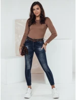 BLUEDEN dámske džínsové nohavice s opaskom FashionStreet UY2317