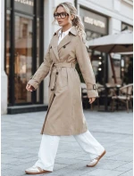 FashionStreet dámsky dvojradový béžový kabát TY5352