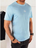 Pánske modré tričko s potlačou FashionStreet RX5459