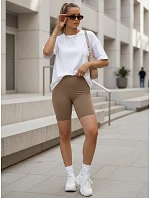 Dámske športové cyklistické šortky, hnedé, FashionStreet SY0566 Dámske športové cyklistické šortky, hnedé, FashionStreet SY0566