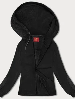 Dámska pruhovaná mikina čierna (AMG-311)