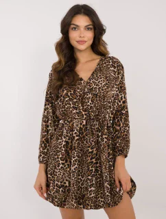 Šaty DHJ SK 19861 2.02 čierno-béžové