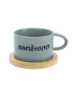 KAFIŠTOOO - sivý hrnček makarón 200 ml KAFIŠTOOO - sivý hrnček makarón 200 ml