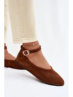Baleríny z prírodného semišu Big Star TT274211 Camel Baleríny z prírodného semišu Big Star TT274211 Camel