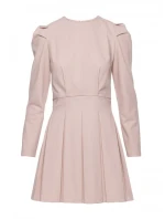 M884 Džínsové šaty - béžové