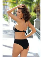 Dámske jednodielne monokiny Kalina M-601 Čierne s bielou - Marko Dámske jednodielne monokiny Kalina M-601 Čierne s bielou - Marko