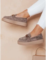 Dámske mokasíny na platforme LOFELIS sivé FashionStreet ZY0689 Dámske mokasíny na platforme LOFELIS sivé FashionStreet ZY0689
