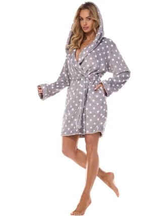 L&L 2405 Dots S-XL dámsky župan