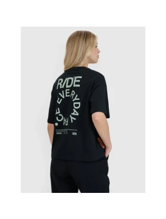 Dámske tričko oversize s potlačou 4F 4FWSS25TTSHF1993-20S Dámske tričko oversize s potlačou 4F 4FWSS25TTSHF1993-20S