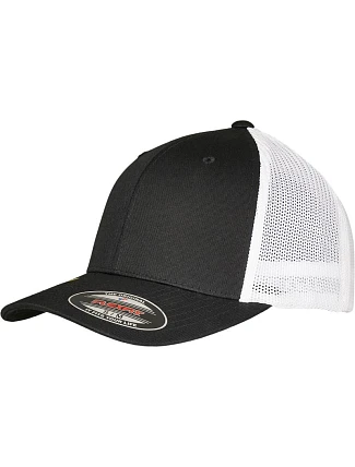 Flexfit 6511RM 6-panelová trucker čiapka „Recycled“ 55.11RM čierna/biela Flexfit 6511RM 6-panelová trucker čiapka „Recycled“ 55.11RM čierna/biela