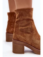 Damskie Botki Na Słupku Camel Argastis