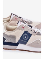 Zamszowe Sneakersy Męskie Na Platformie Big Star RR174471 Hi-Poly System Szare