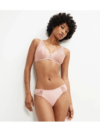 WILD PEONY FLORALE - Brazílske bikiny s kvetinovým vzorom a elastickou čipkou Triumph