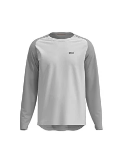 Cyklistické tričko POC M's Motion Air L/S Jersey, biele