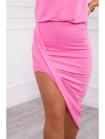 Asymetrické ružové šaty Asymetrické ružové šaty