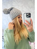 Fleecová čiapka Paulina K227 sivá