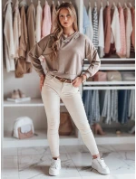 Dámske džínsové nohavice LODGE beige FashionStreet UY2434