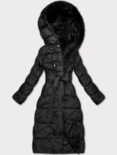 Obojstranná zimná bunda z umelej kožušiny Minority black (P3-6020-1)