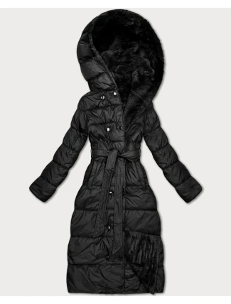 Obojstranná zimná bunda z umelej kožušiny Minority black (P3-6020-1)