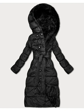 Obojstranná zimná bunda z umelej kožušiny Minority black (P3-6020-1) Obojstranná zimná bunda z umelej kožušiny Minority black (P3-6020-1)