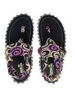 Gumbies - dámske žabky Slingback - BLACK SWIRLS